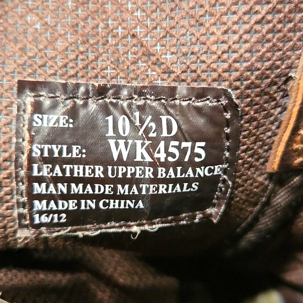 Justin Stampede WK4575 Leather Western Cowboy Boots Men's Size 10.5 D - Picture 8 of 16